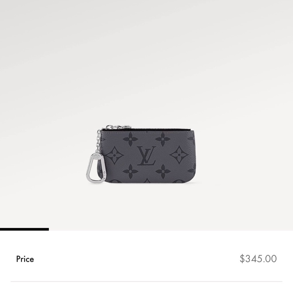 Louis Vuitton Eclipse Black/Gray Monogram Key Pou… - image 9